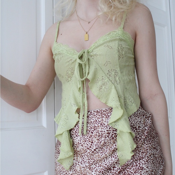 Cider Tops - fairycore cider green top